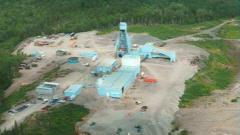 Mine d'or � Desmarais, pr�s de Lebel-sur-Qu�villon.