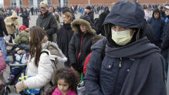 Une file d'attente � Saint-Eustache