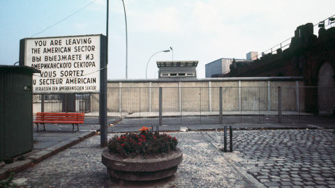 Le mur de Berlin en 1976
