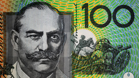 Un billet de 100 dollars australiens