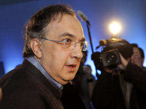 Le patron de Fiat, Sergio Marchionne, à son arrivée à Auburn Hills.