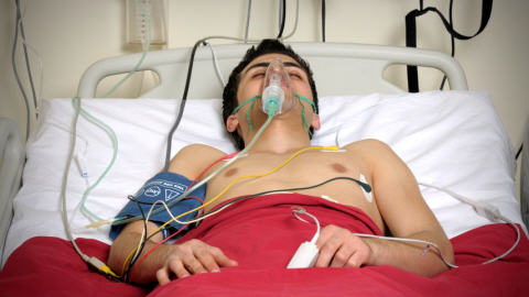 Un gar�on hospitalis�