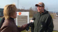 Un employ� de GlaxoSmith qui s'est fait vacciner.
