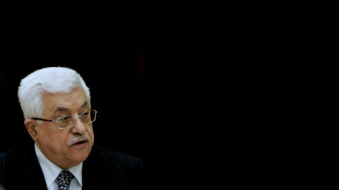 Le pr�sident palestinien Mahmoud Abbas