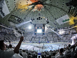 Le Mellon Arena, pendant les séries 2009