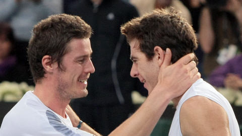 Marat Safin (� gauche) et Juan Martin Del Potro