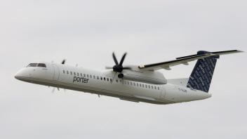 Un Q400 de la compagnie Porter Airlines