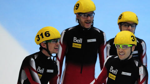 Les relayeurs canadiens