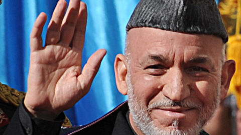 Kamid Karza� � l'or�e de son nouveau mandat