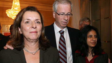 Janine Krieber en compagnie de St�phane Dion et de leur fille Jeanne