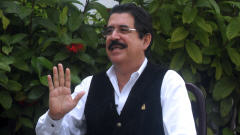 Le pr�sident d�chu, Manuel Zelaya, a appel� au boycottage du scrutin.