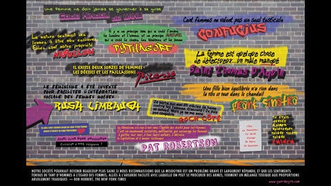 Troubler le repos / Disturbing the Peace. Une oeuvre des Guerrilla Girls (2009).