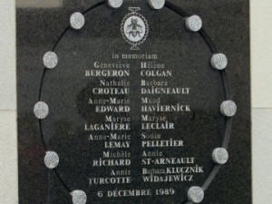 Plaque commémorative des victimes de Polytechnique