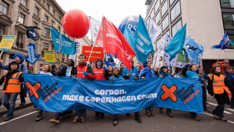 Manifestation � Londres samedi en pr�vision de la conf�rence de Copenhague lundi