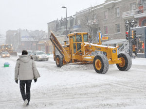 Tempête de neige, Montréal
