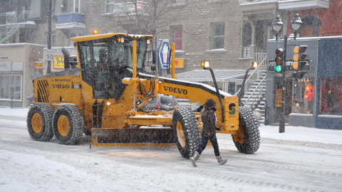 D�neigement sur le Plateau Mont-Royal