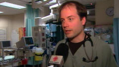 Le Dr Bernard Jr Richard, chef du service d'urgence à l'Hôpital du Suroît.