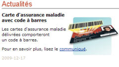 Annonce d'une nouvelle carte d'assurance maladie de la RAMQ au Québec