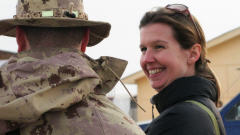 Michelle Lang � Kandahar le 12 d�cembre 2009