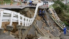 La photo de National Geographic prise au Japon, en 2004, et pr�sent�e comme une image de la catastrophe en Ha�ti