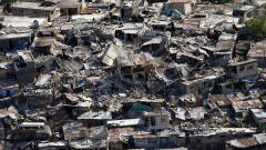 Image aérienne de Port-au-Prince, en Haïti