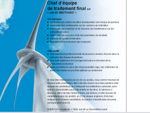 Exemple des offres d'emploi publiées par Enercon au cours des ... Exemple des offres d'emploi publiées par Enercon au cours des ...