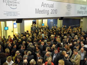 Des participants à Davos