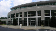 L'entr�e de l'usine de Joe Gibbs Racing