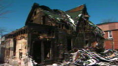Maison incendiée à Granby