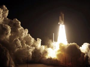 La navette s'est envolée de Cape Canaveral, en Floride, le 8 février 2010.