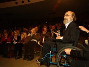 Jacques Hétu lors de la remise de son prix Opus Hommage par le Conseil québécois de la musique, le 31 janvier 2110