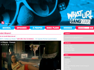 Le site What's up Gangstars
