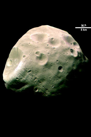 La lune Phobos de Mars