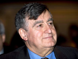 L'ex-premier ministre du Québec Lucien Bouchard, à l'assemblée annuelle de Transcontinental, à Montréal, le 18 février 2010