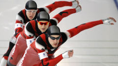 Mathieu Giroux, Lucas Makowsky et Denny Morrison