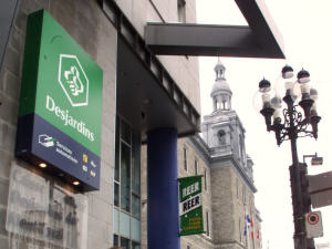 Succusale des Caisses Desjardins.