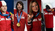Alexandre Bilodeau, Charles Hamelin, Joannie Rochette et Jasey-Jay Anderson