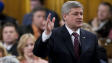 Le premier ministre Harper � la Chambre des communes, mardi.
