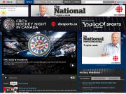 Le site web Yahoo/cbc Hockey night in Canada