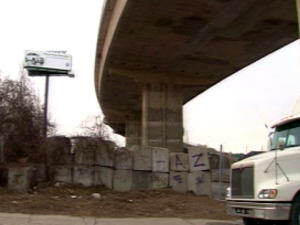 Une portion de l'échangeur Turcot à Montréal