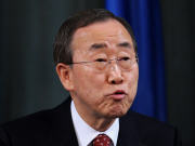 Le secr�taire g�n�ral de l'ONU, Ban Ki-moon