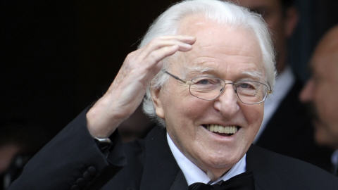 Wolfgang Wagner, le petit-fils du c�l�bre compositeur Richard Wagner, au festival de Bayreuth en 2008