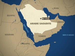 Carte de l'Arabie Saoudite