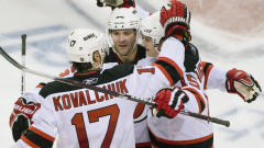 Ilya Kovalchuk, Jamie Langenbrunner et Patrik Elias