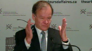 Raymond Bachand � la Chambre de commerce du Montr�al m�tropolitain