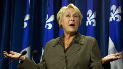 La chef péquiste Pauline Marois