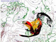 Possibilit� de dispersion des cendres du volcan islandais