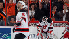 Andy Greene (6) et Martin Brodeur