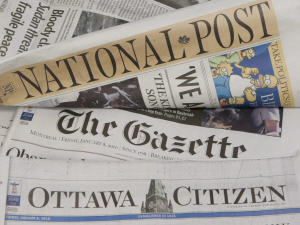 Des journaux de Canwest