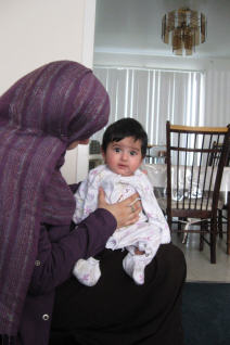 Sheeba Shukoor et son bébé